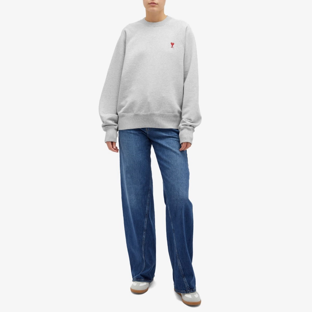 AMI Paris AMI Small ADC Crew Sweat Grey
